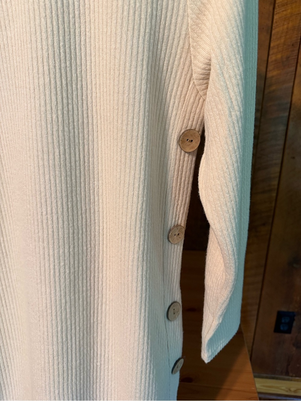Simply Southern Courtney Ribbed Knit Side Button Tunic Sweater Dress Cozy S - Picture 3 of 8